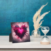 Tiny Pink Heart Fotoplatte (InSitu)