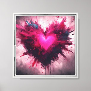 Tiny Pink Heart Leinwanddruck