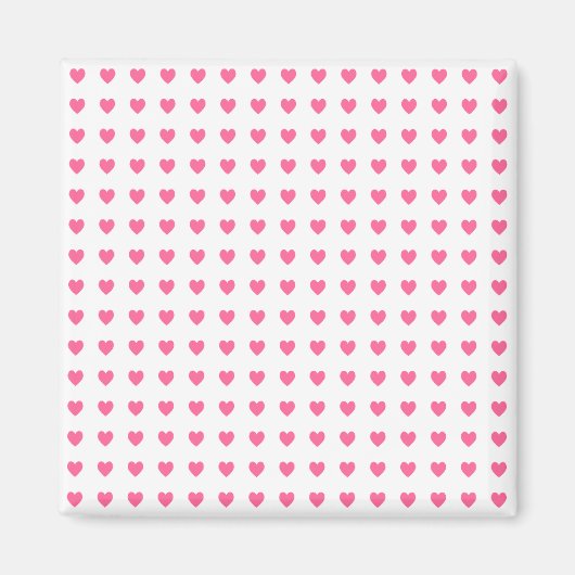 Tiny Pink Hearts Magnet (Vorne)