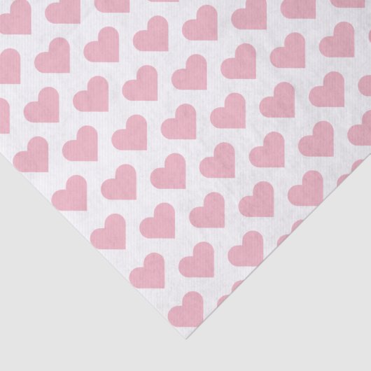 Tiny Pink Hearts Muster Gewebe Papier (Detail)