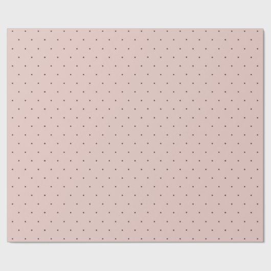 Tiny Pink Polka Dot Wrapping Paper Geschenkpapier (Flach)