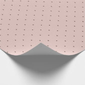 Tiny Pink Polka Dot Wrapping Paper Geschenkpapier (Ecke)
