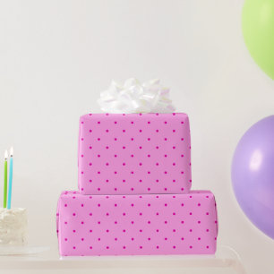 Tiny Pink Polka Dots auf leichterem rosa Geschenk Geschenkpapier