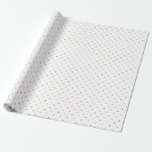 Tiny Pink Red Hearts Minimal Valentine's Day Geschenkpapier (Ungerollt)