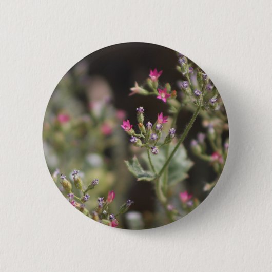 Tiny Pink Wildblumen Coachella Valley Wildlife Bu Button (Vorderseite)