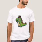 Tiny Pixel T-Rex in a Top Hat (Vorderseite)