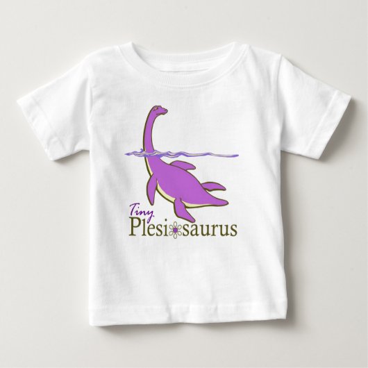 Tiny Plesiosaurus, Purple Baby T-shirt (Vorderseite)