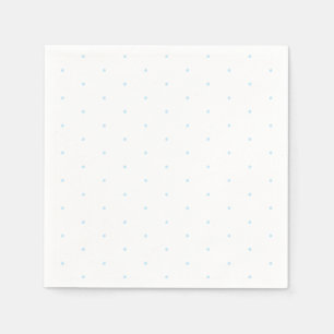 Tiny Polka dotiert hellblaues niedliches Papier Serviette