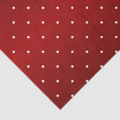 Tiny Polka Dots auf dunkelbraunem Tissue Seidenpapier (Ausschnitt)