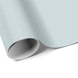 Tiny Polka dots staubblaues Muster Geschenk Geschenkpapier