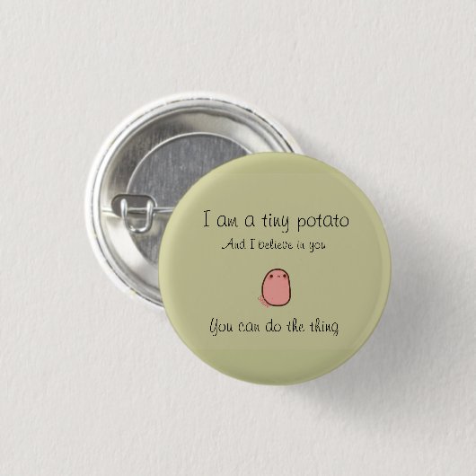 Tiny Potato Button (Vorne & Hinten)
