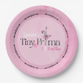Tiny Prima Is On The Way Paper Plates Pappteller (Vorderseite)