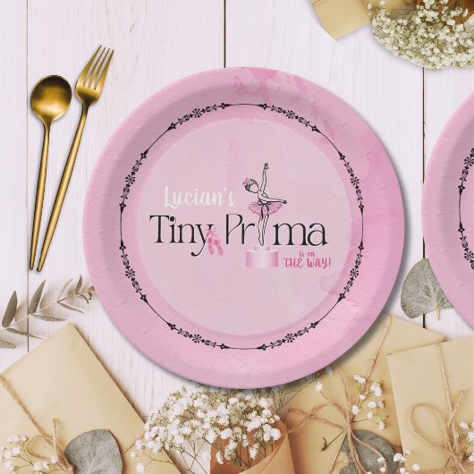 Tiny Prima Is On The Way Paper Plates Pappteller
