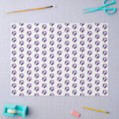 tiny purple black volleyballs pattern seidenpapier (Basteln)
