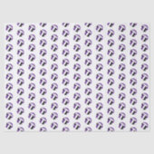 tiny purple black volleyballs pattern seidenpapier (Vorderseite)