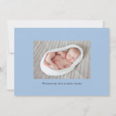 Tiny Rainbow Baby Birth Ankündigung (Rückseite)