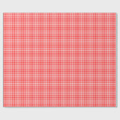 Tiny Red Gingham Geschenkpapier (Flach)