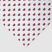 Tiny Red Hearts Pattern Seidenpapier (Ausschnitt)