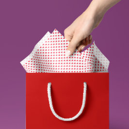 Tiny Red Hearts Valentinstag Geschenkpapier Seidenpapier