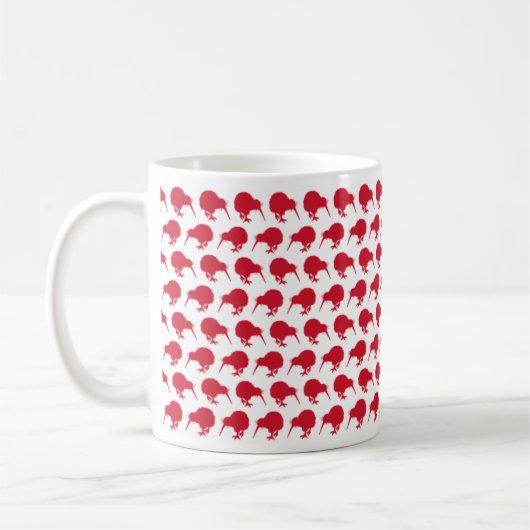 Tiny Red Kiwi Muster Kaffeetasse (Links)