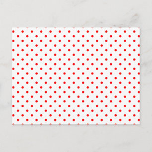 Tiny Red Polka Dots Postkarte