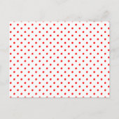 Tiny Red Polka Dots Postkarte (Vorderseite)
