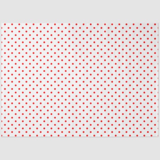 Tiny Red Polka Dots Seidenpapier (Vorderseite)