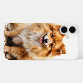 TINY RED SPITZ PUPPY DOG Case-Mate iPhone HÜLLE (Rückseite (Horizontal))