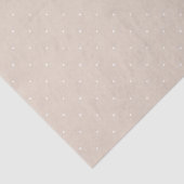 Tiny Refined White Polka Dots On Beige Minimal Seidenpapier (Ausschnitt)