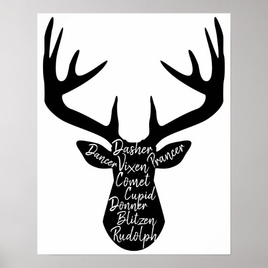 Tiny Reindeer Christmas Poster (Vorne)