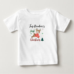 Tiny Reindeers erste Weihnachten Baby T-shirt