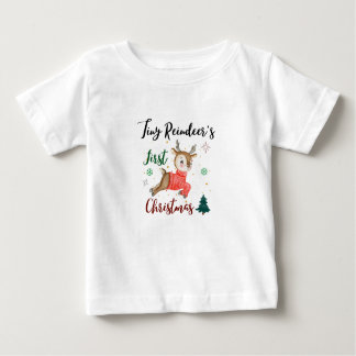 Tiny Reindeers erste Weihnachten Baby T-shirt