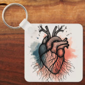 Tiny Roots: Herz und Baum Schlüsselanhänger (Vorderseite)