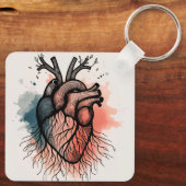 Tiny Roots: Herz und Baum Schlüsselanhänger (Rückseite)