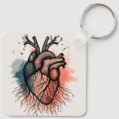 Tiny Roots: Herz und Baum Schlüsselanhänger (Rückseite)