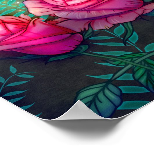 Tiny Rose Fairy Fantasy Art von Molly Harrison Poster (Ecke)