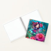 Tiny Rose Fairy Skizzenbuch Notizblock (Innenseite)