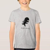 Tiny Running Ninja im Training Tri-Blend Shirt (Vorderseite)