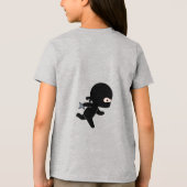 Tiny Running Ninja im Training Tri-Blend Shirt (Rückseite)