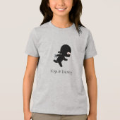 Tiny Running Ninja im Training Tri-Blend Shirt (Vorderseite)