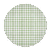 Tiny Sage and White Gingham Schneidebrett (Vorderseite)