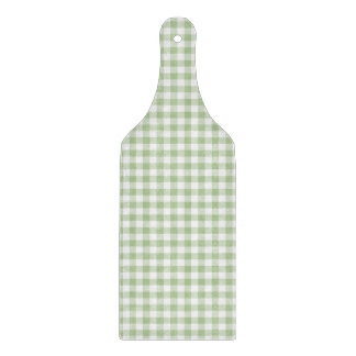 Tiny Sage and White Gingham Schneidebrett