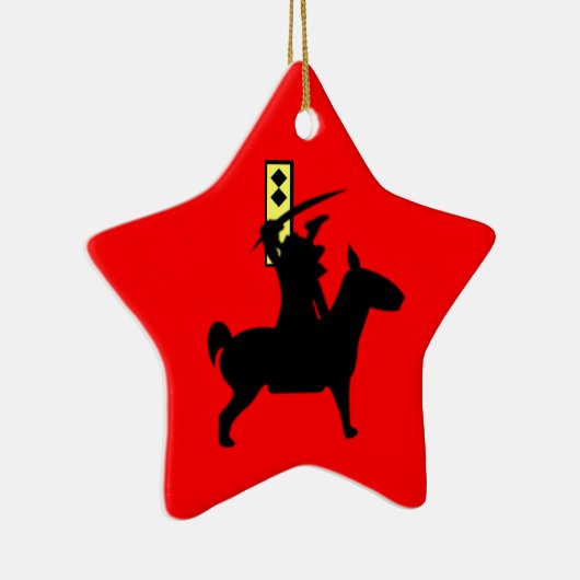 Tiny Samurai Keramikornament (Rechts)