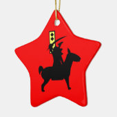 Tiny Samurai Keramikornament (Links)