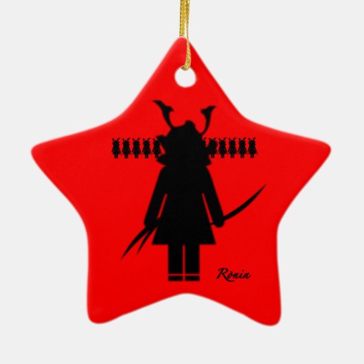 Tiny Samurai Keramikornament (Hinten)