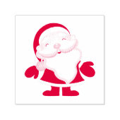 Tiny Santa 1,5" x 1,5" Briefmarke Permastempel (Design)