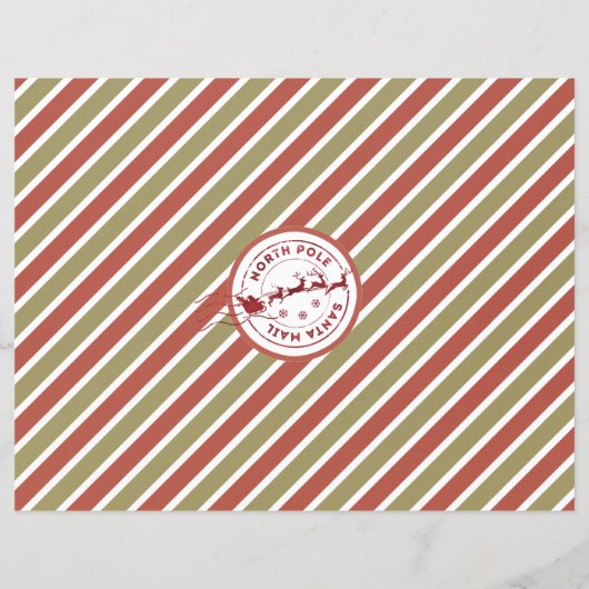 Tiny Santa and Elf Envelopes Origami DIY (Rückseite)