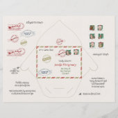 Tiny Santa and Elf Envelopes Origami DIY (Vorderseite)