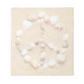 Tiny Seashell Peace Sign Notizblock (Vorderseite)