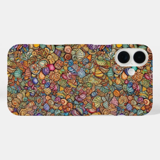 Tiny Seashells Case-Mate iPhone Hülle (Rückseite (Horizontal))